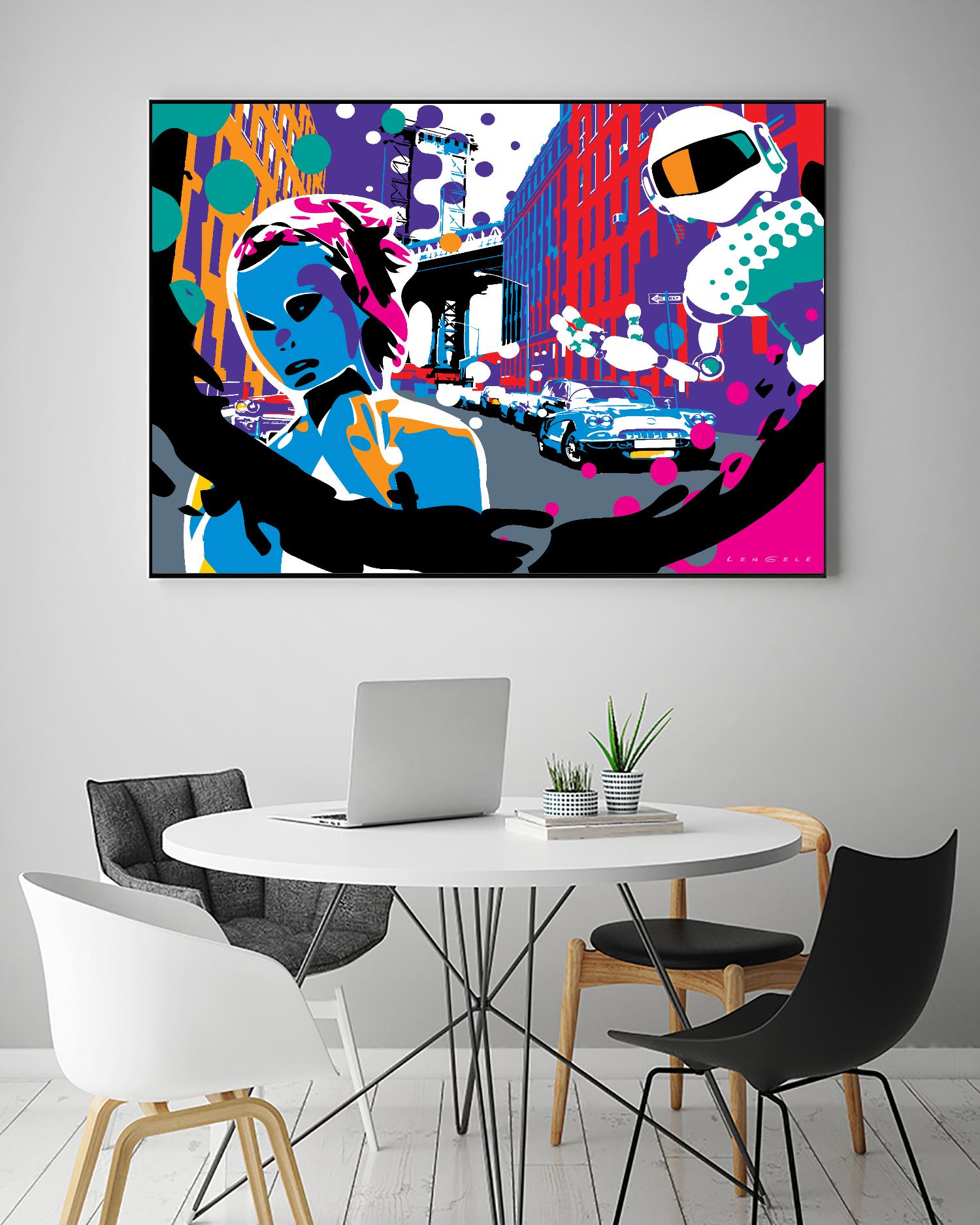 Brooklyn by Ray Lengelé on GIANT ART - red street art robot