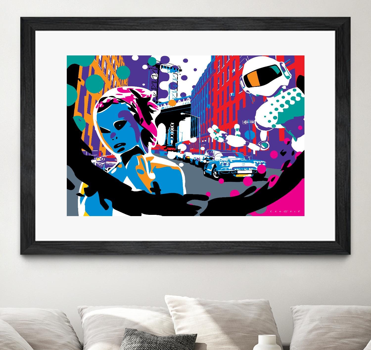 Brooklyn by Ray Lengelé on GIANT ART - red street art robot