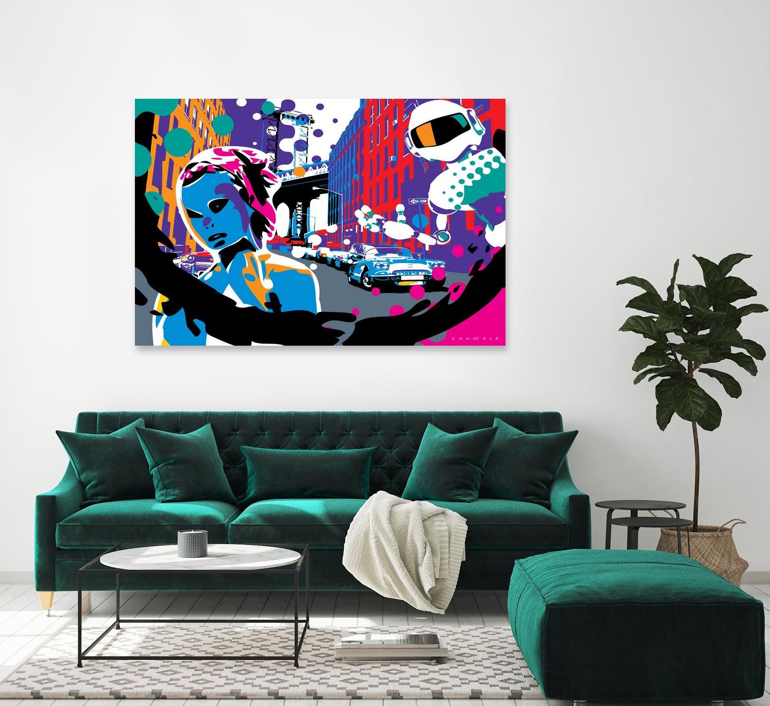 Brooklyn by Ray Lengelé on GIANT ART - red street art robot