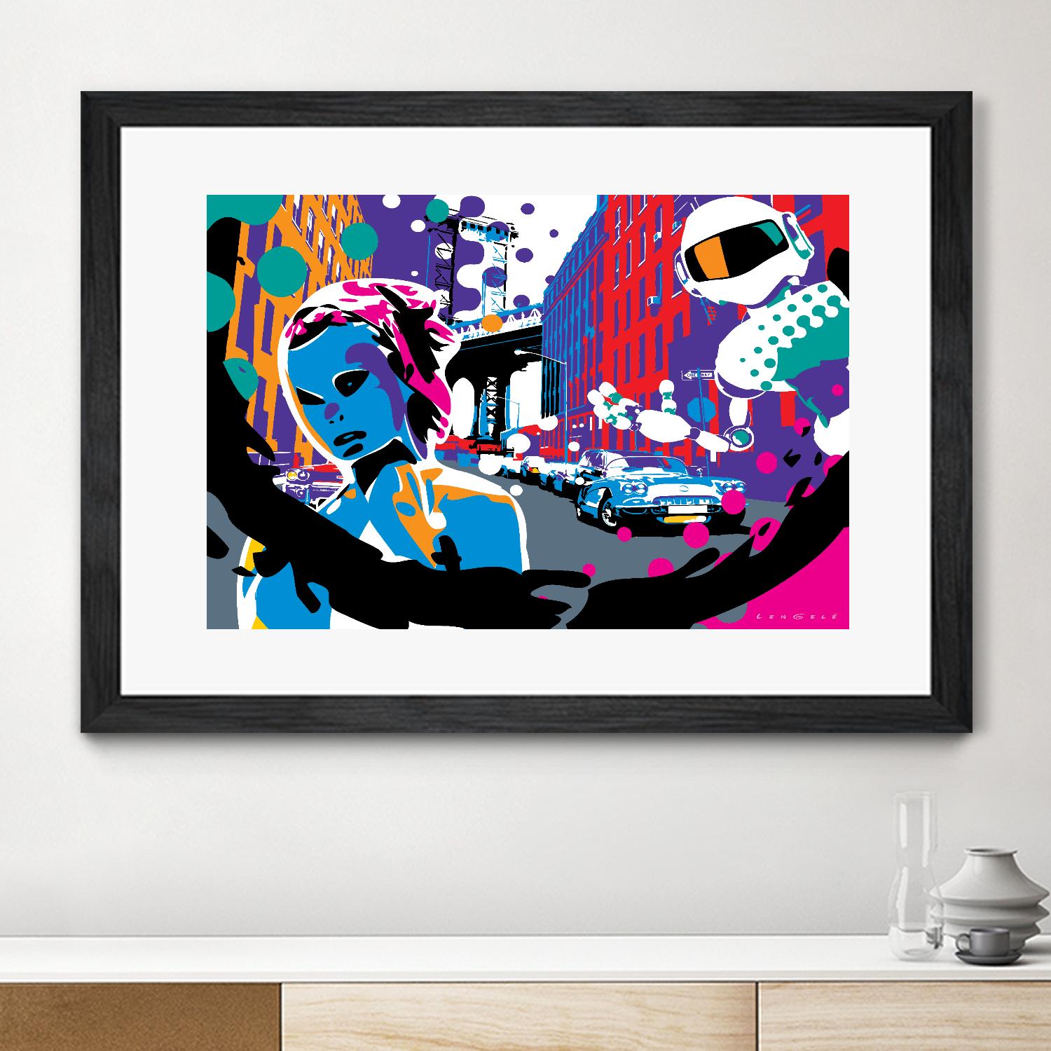 Brooklyn by Ray Lengelé on GIANT ART - red street art robot