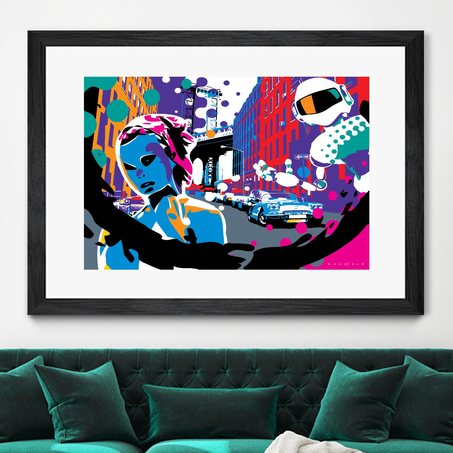 Brooklyn by Ray Lengelé on GIANT ART - red street art robot