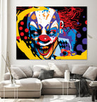 Clown by Ray Lengelé on GIANT ART - red street art horror