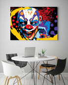 Clown by Ray Lengelé on GIANT ART - red street art horror