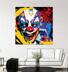Clown by Ray Lengelé on GIANT ART - red street art horror