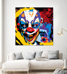 Clown by Ray Lengelé on GIANT ART - red street art horror
