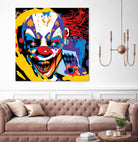 Clown by Ray Lengelé on GIANT ART - red street art horror