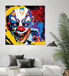 Clown by Ray Lengelé on GIANT ART - red street art horror