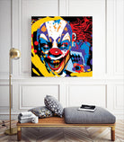 Clown by Ray Lengelé on GIANT ART - red street art horror