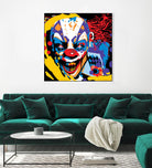 Clown by Ray Lengelé on GIANT ART - red street art horror