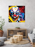 Clown by Ray Lengelé on GIANT ART - red street art horror