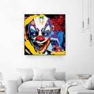Clown by Ray Lengelé on GIANT ART - red street art horror