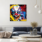 Clown by Ray Lengelé on GIANT ART - red street art horror