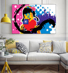 Heart by Ray Lengelé on GIANT ART - pink street art chinese