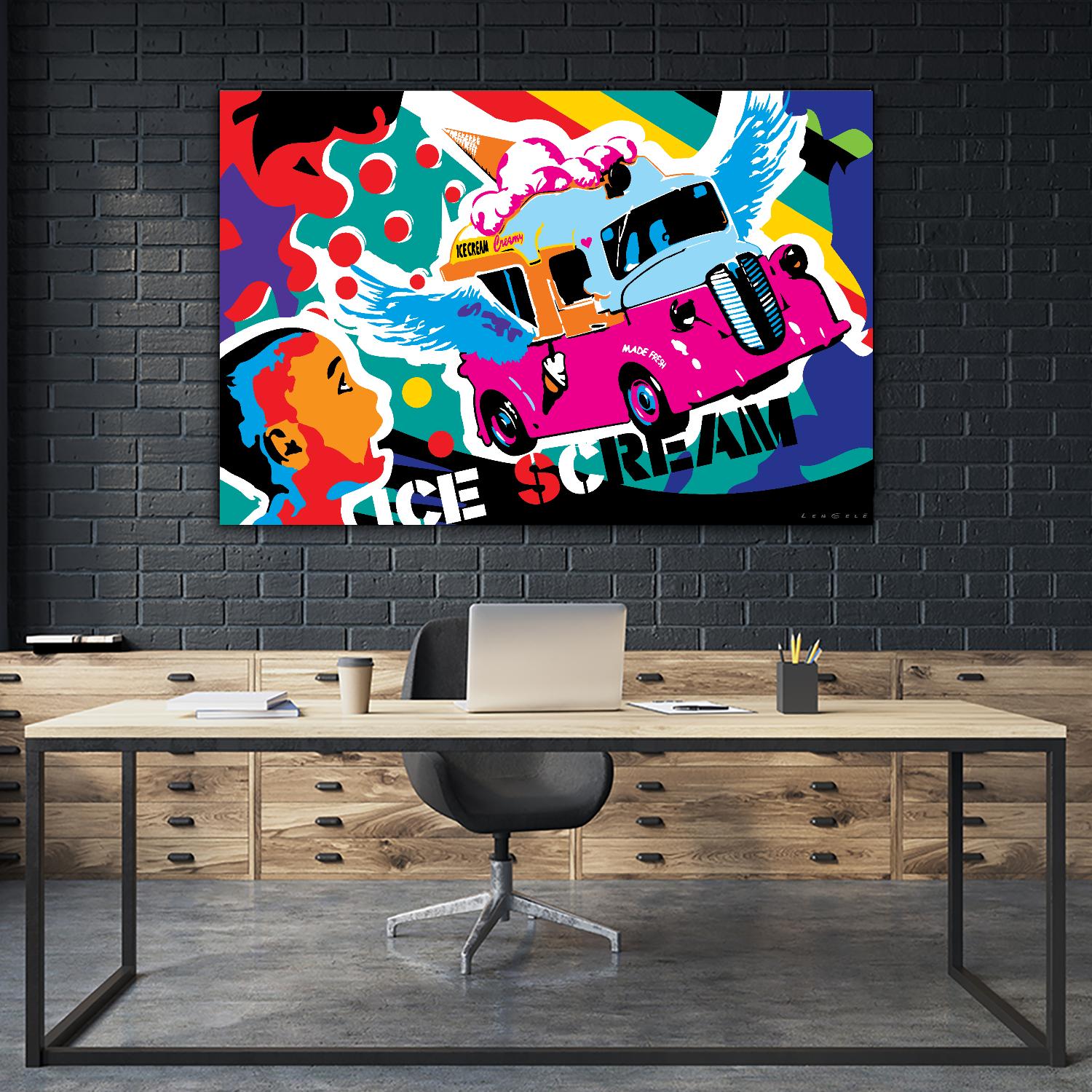 IceScream by Ray Lengelé on GIANT ART - pink art for kids bus