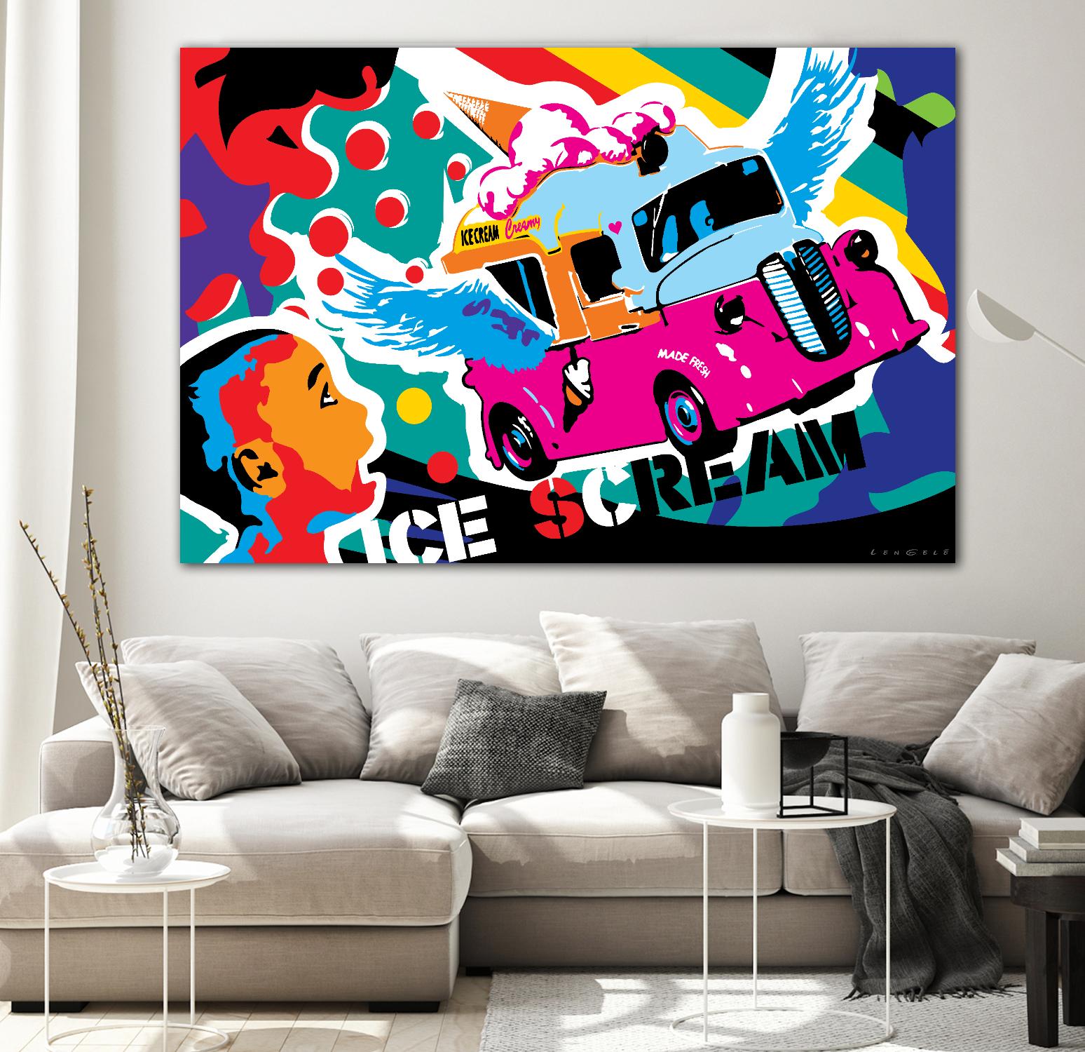 IceScream by Ray Lengelé on GIANT ART - pink art for kids bus