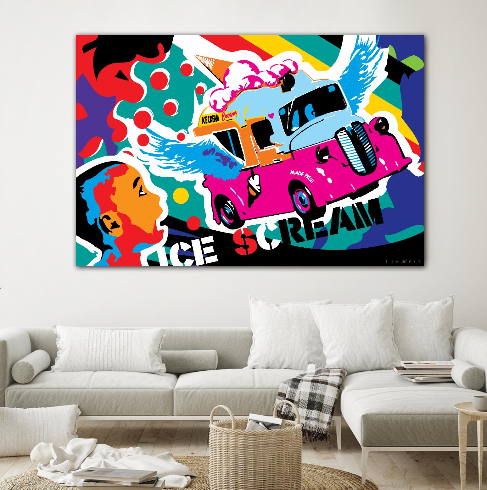 IceScream by Ray Lengelé on GIANT ART - pink art for kids bus