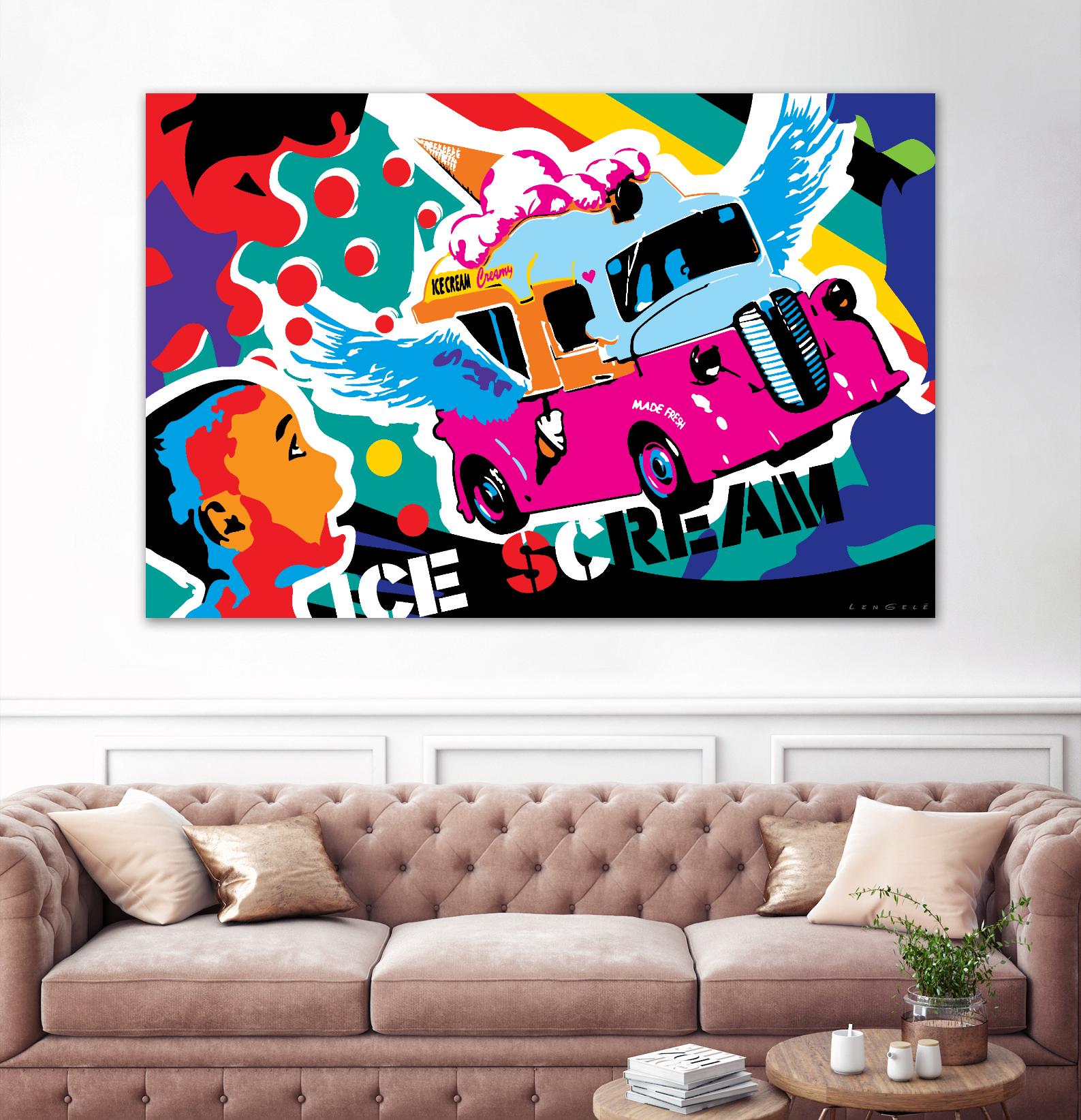 IceScream by Ray Lengelé on GIANT ART - pink art for kids bus