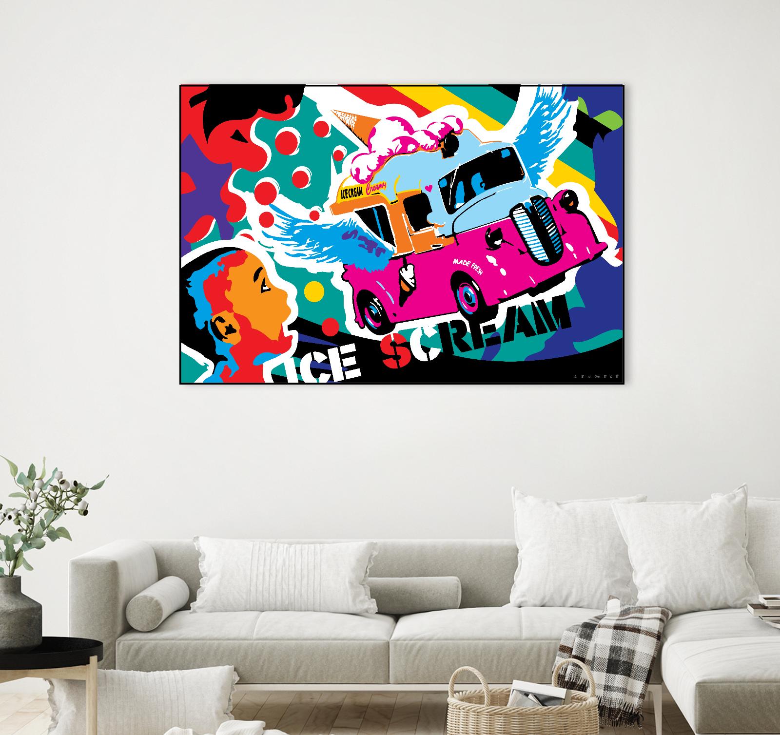 IceScream by Ray Lengelé on GIANT ART - pink art for kids bus