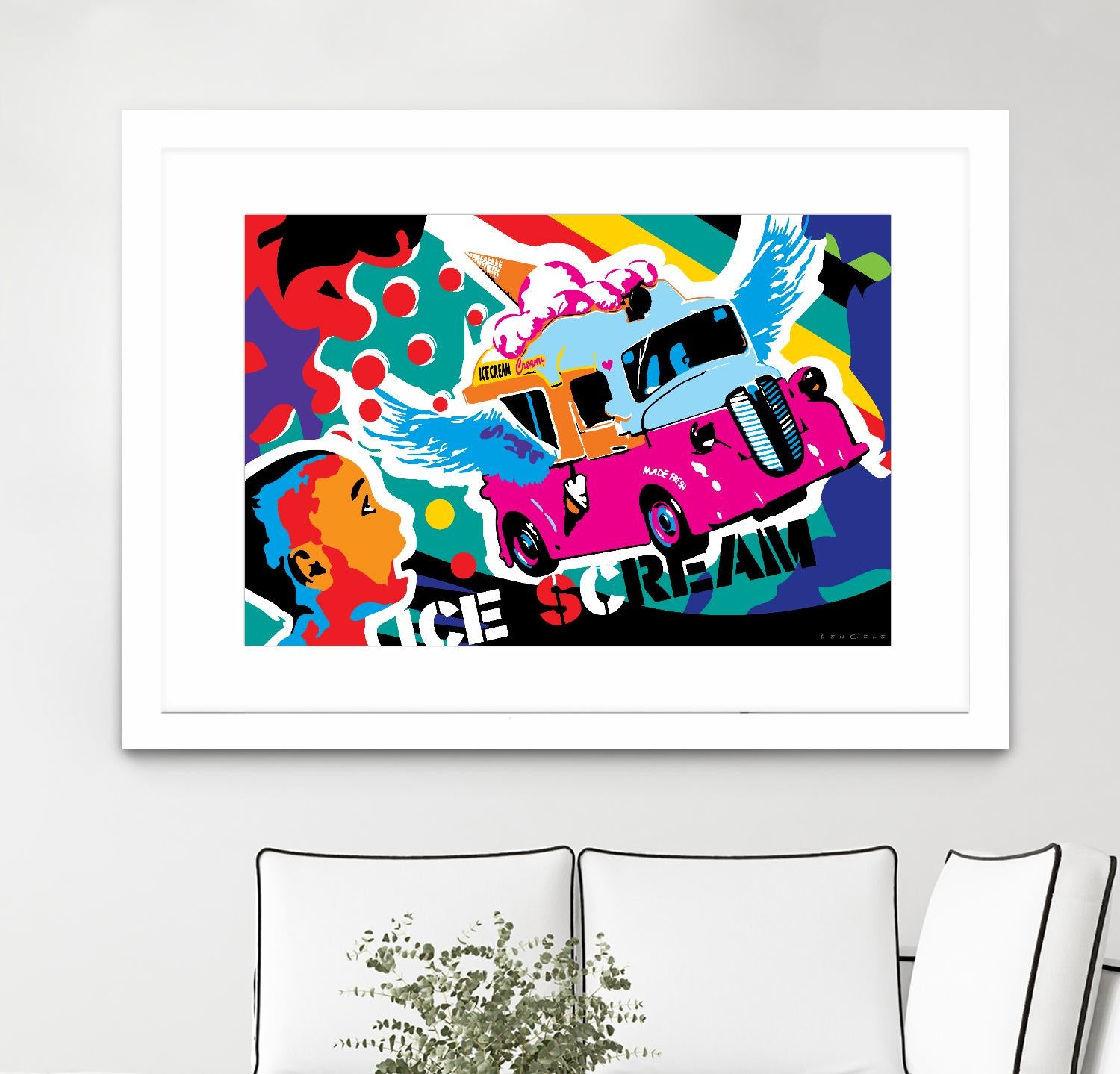 IceScream by Ray Lengelé on GIANT ART - pink art for kids bus