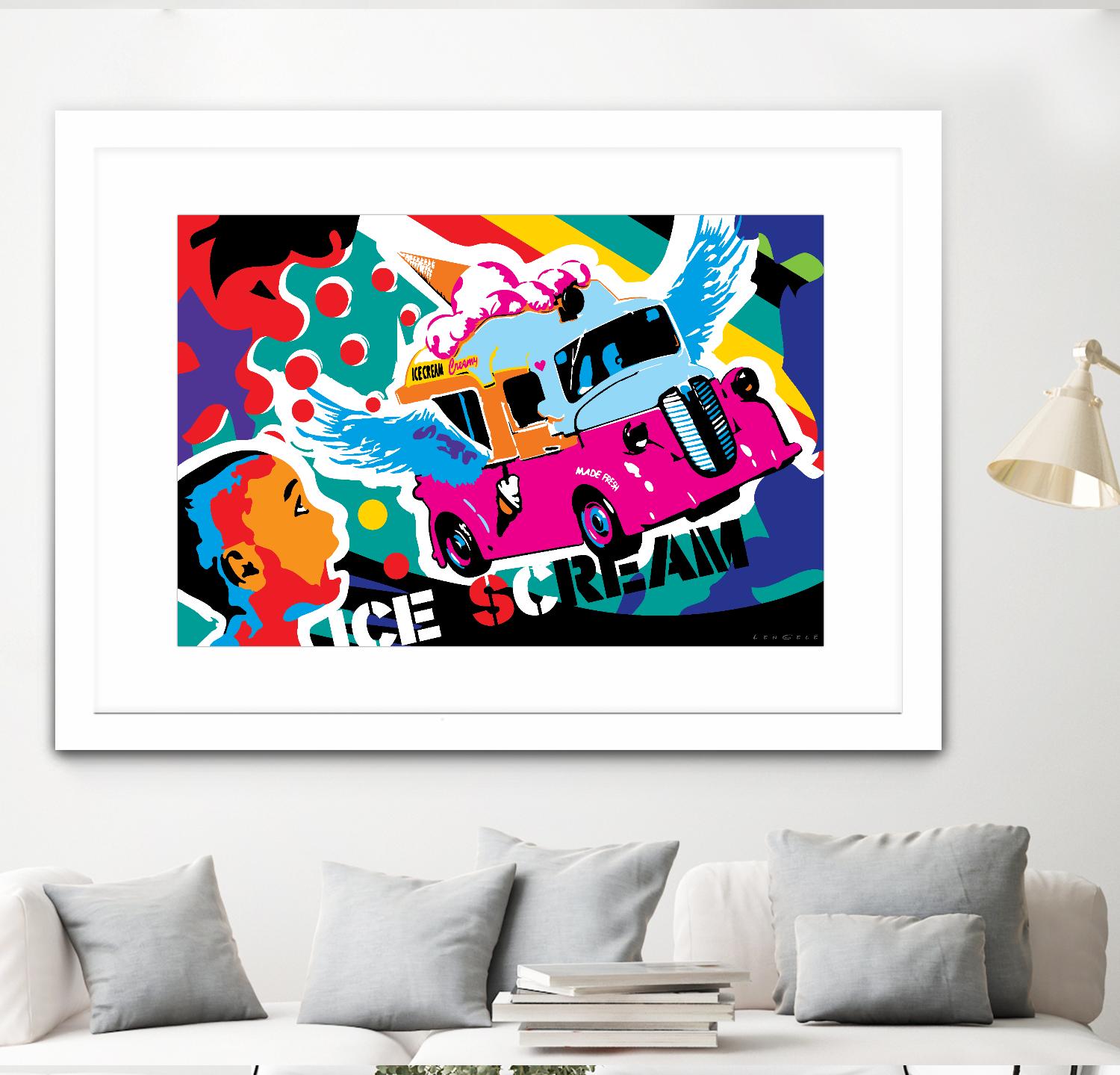 IceScream by Ray Lengelé on GIANT ART - pink art for kids bus