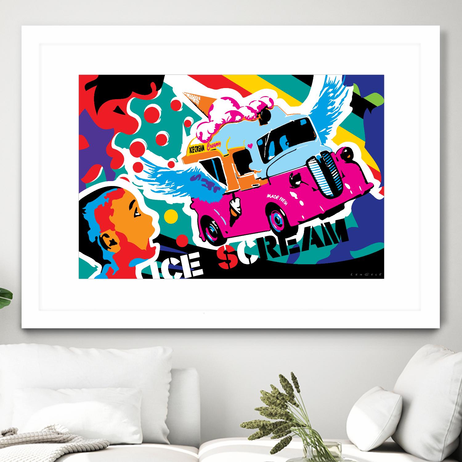 IceScream by Ray Lengelé on GIANT ART - pink art for kids bus