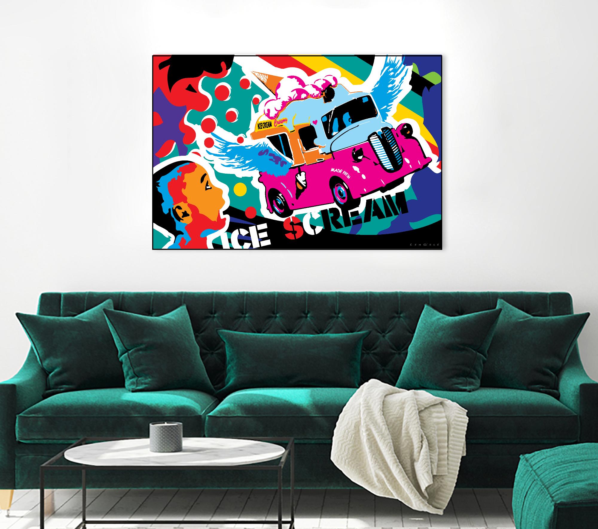 IceScream by Ray Lengelé on GIANT ART - pink art for kids bus