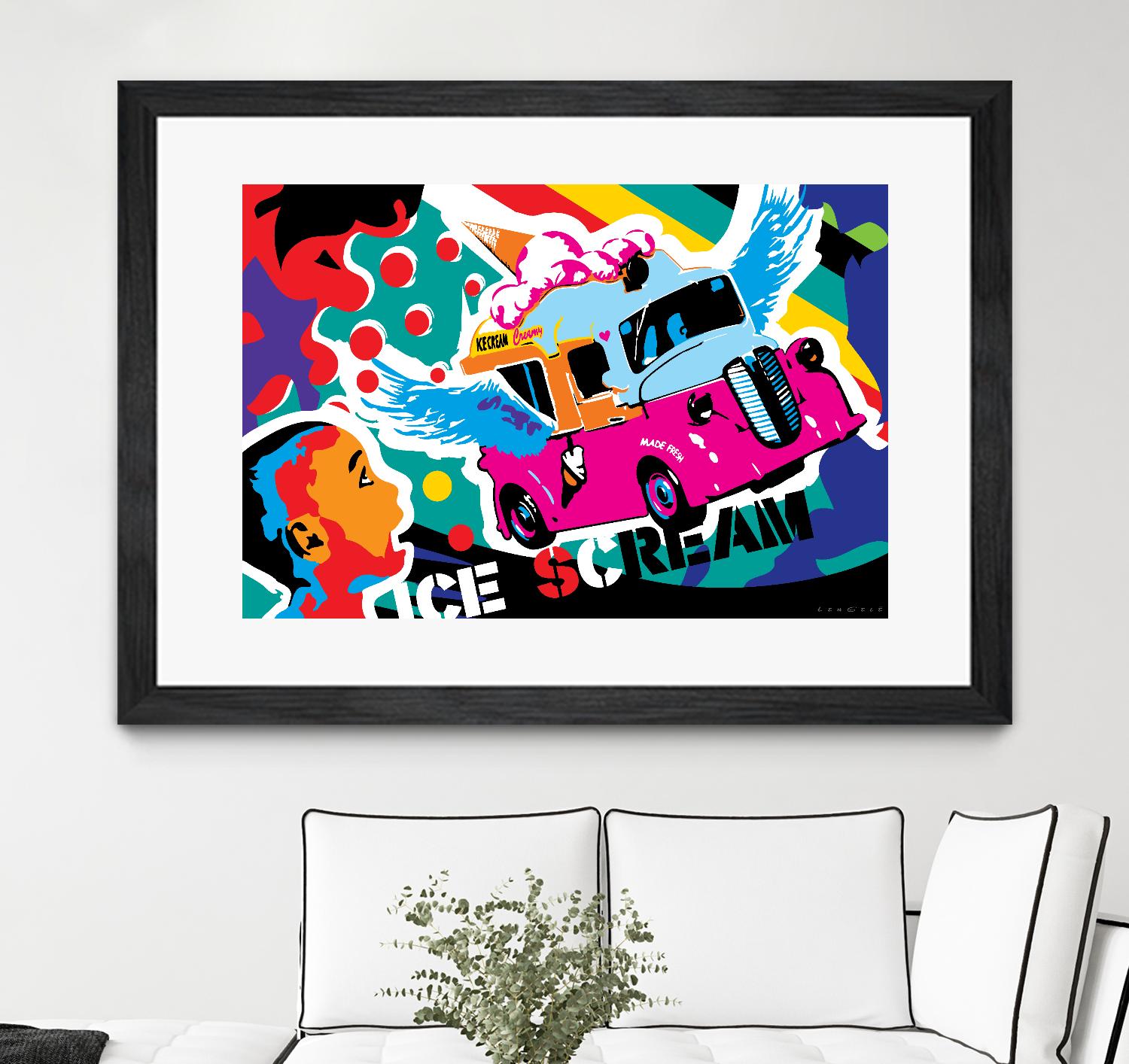 IceScream by Ray Lengelé on GIANT ART - pink art for kids bus