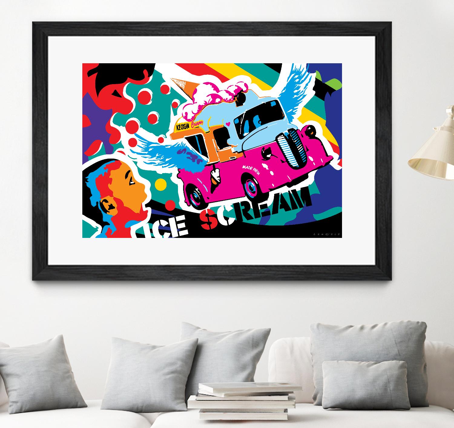 IceScream by Ray Lengelé on GIANT ART - pink art for kids bus
