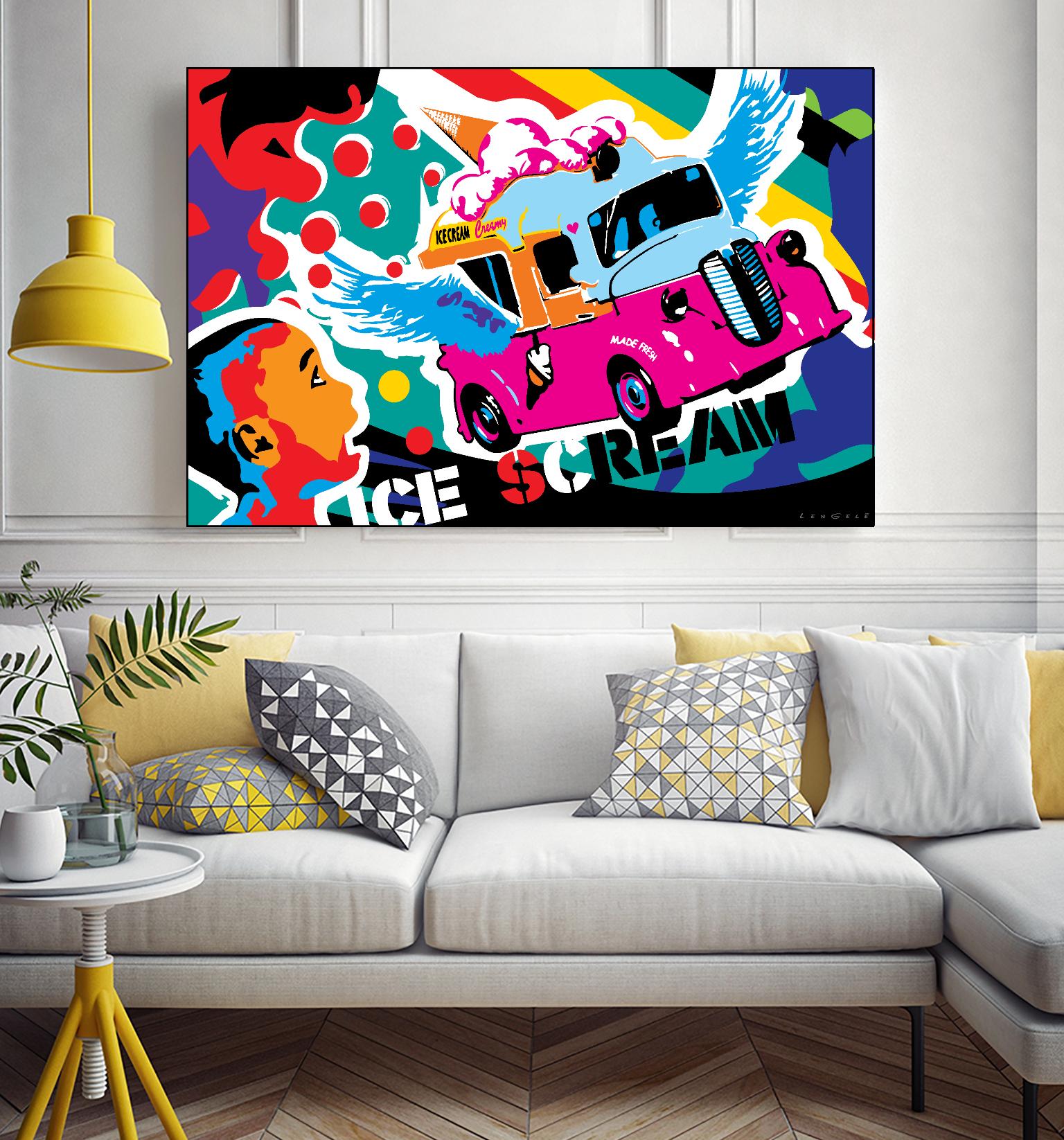 IceScream by Ray Lengelé on GIANT ART - pink art for kids bus