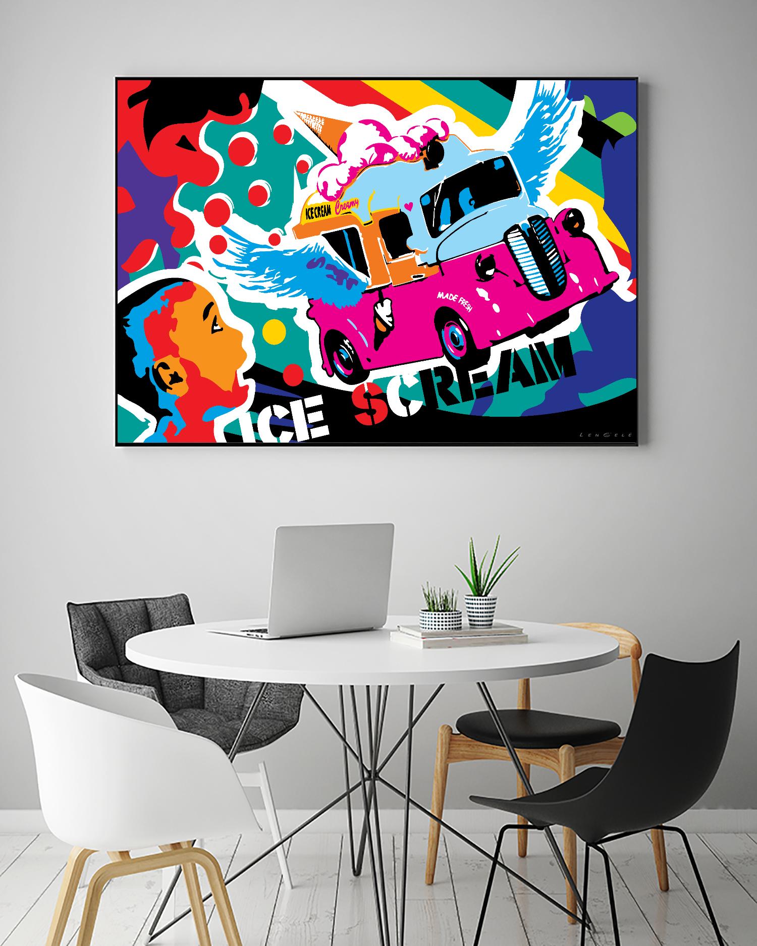 IceScream by Ray Lengelé on GIANT ART - pink art for kids bus