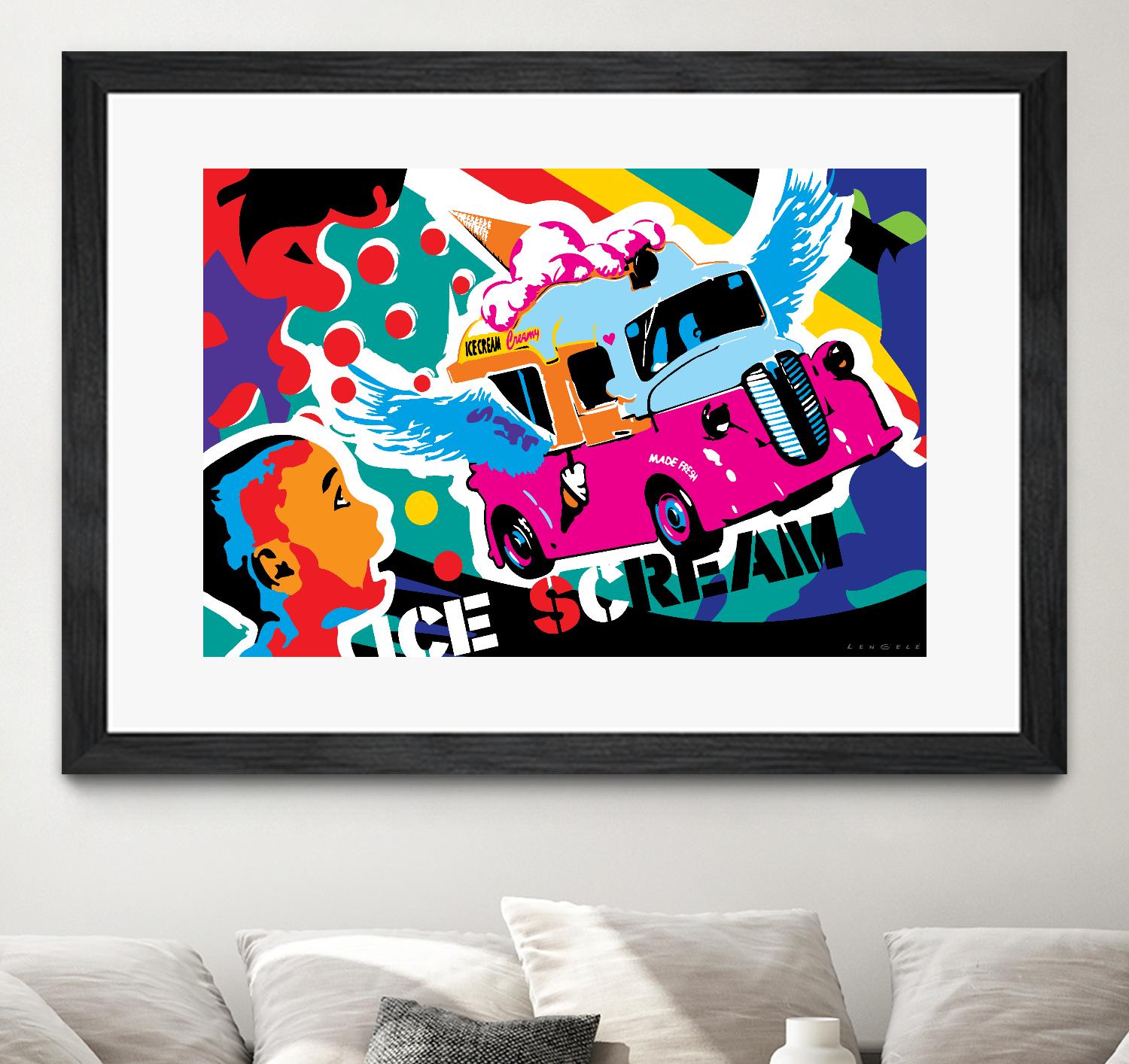IceScream by Ray Lengelé on GIANT ART - pink art for kids bus