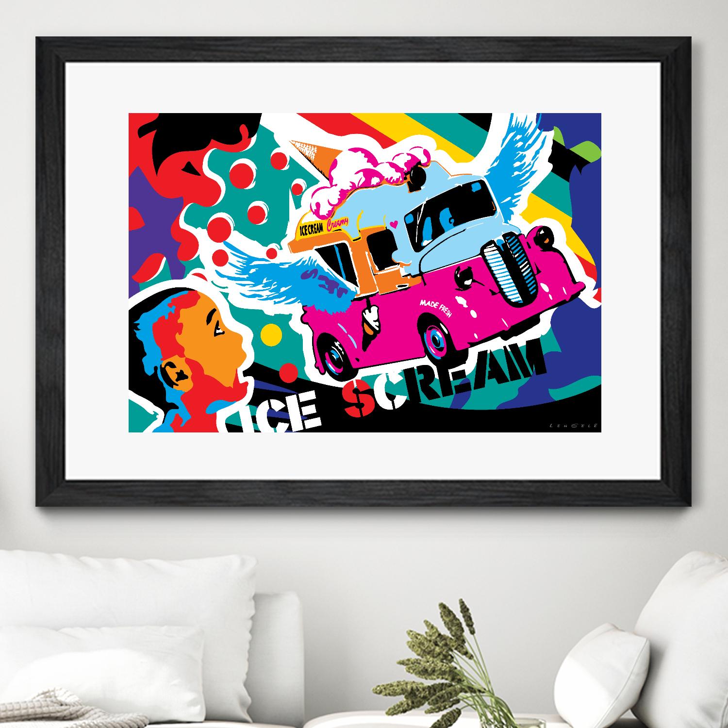 IceScream by Ray Lengelé on GIANT ART - pink art for kids bus