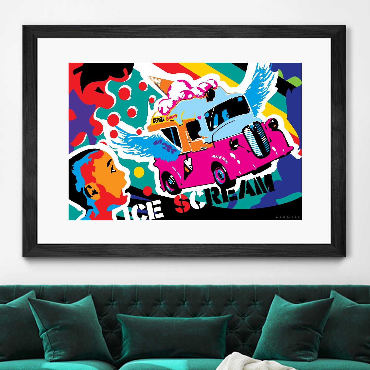 IceScream by Ray Lengelé on GIANT ART - pink art for kids bus