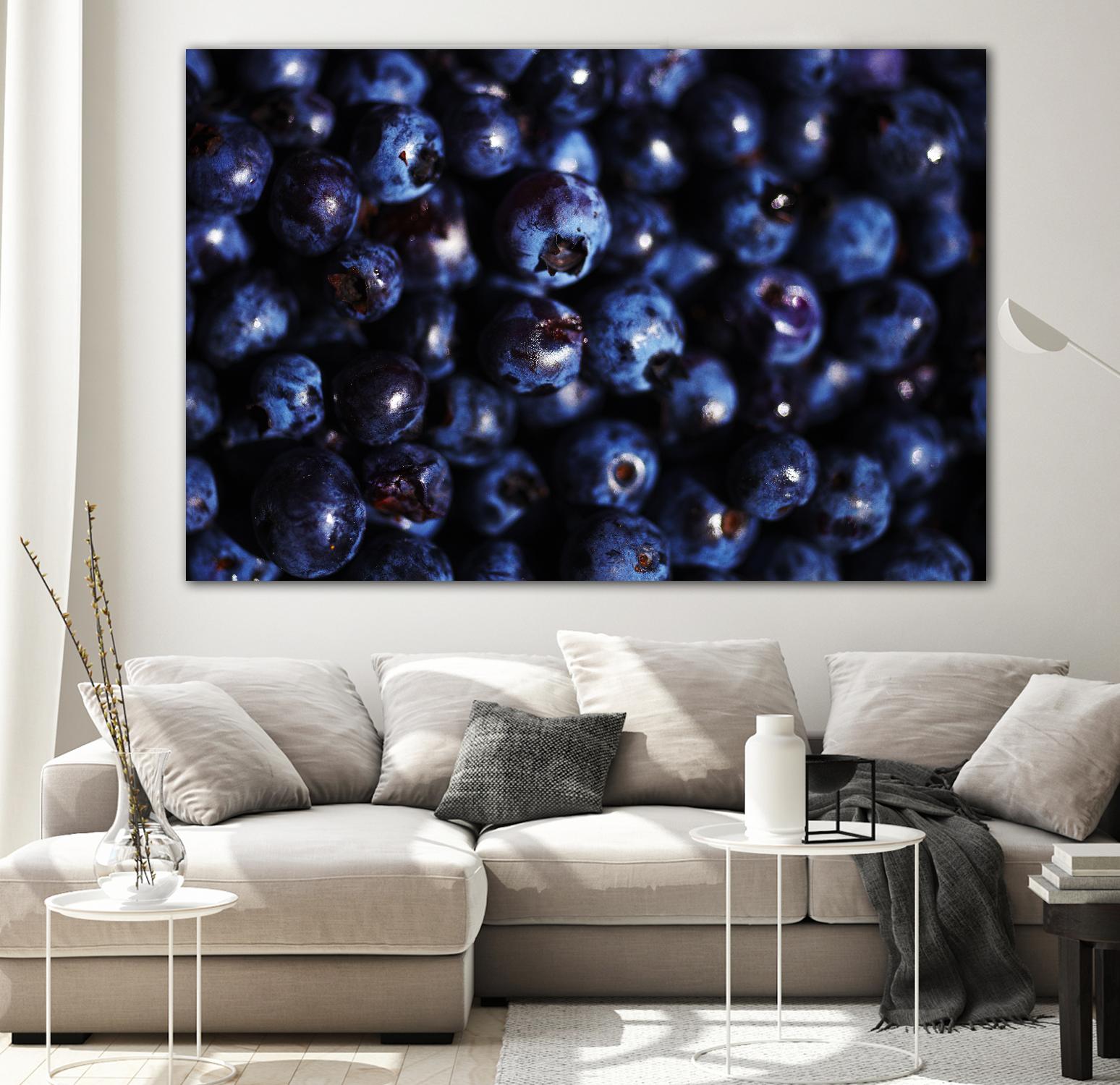 Blueberries I by Peter Morneau on GIANT ART - blue photo art