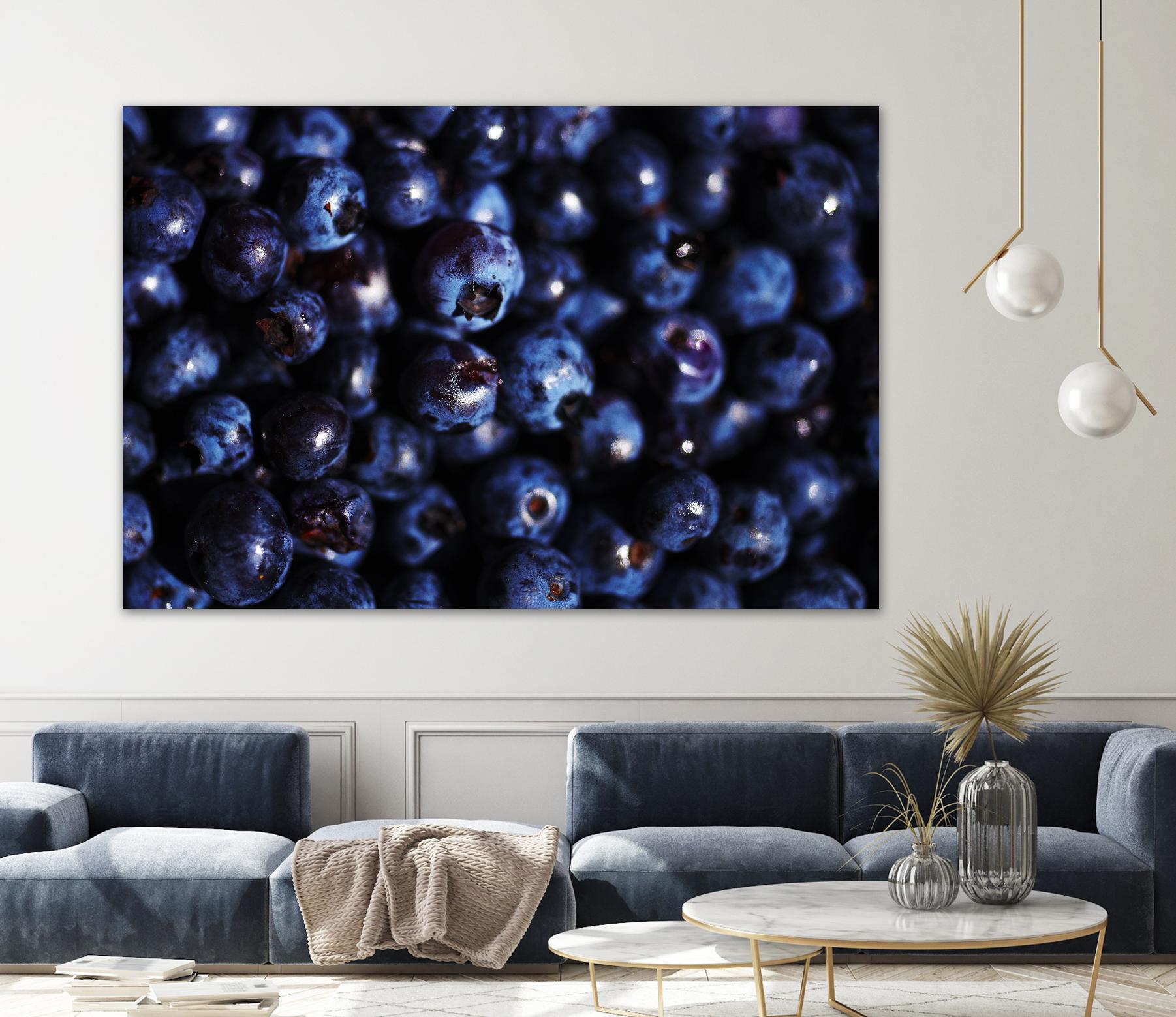 Blueberries I by Peter Morneau on GIANT ART - blue photo art