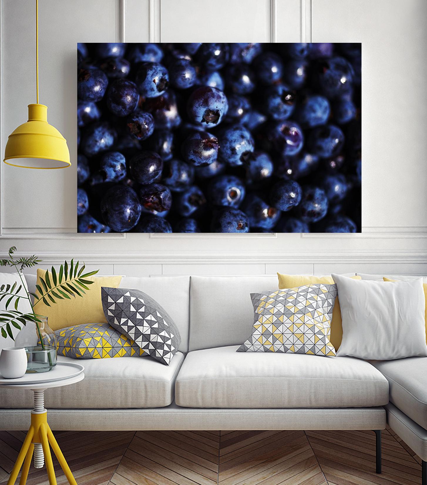 Blueberries I by Peter Morneau on GIANT ART - blue photo art