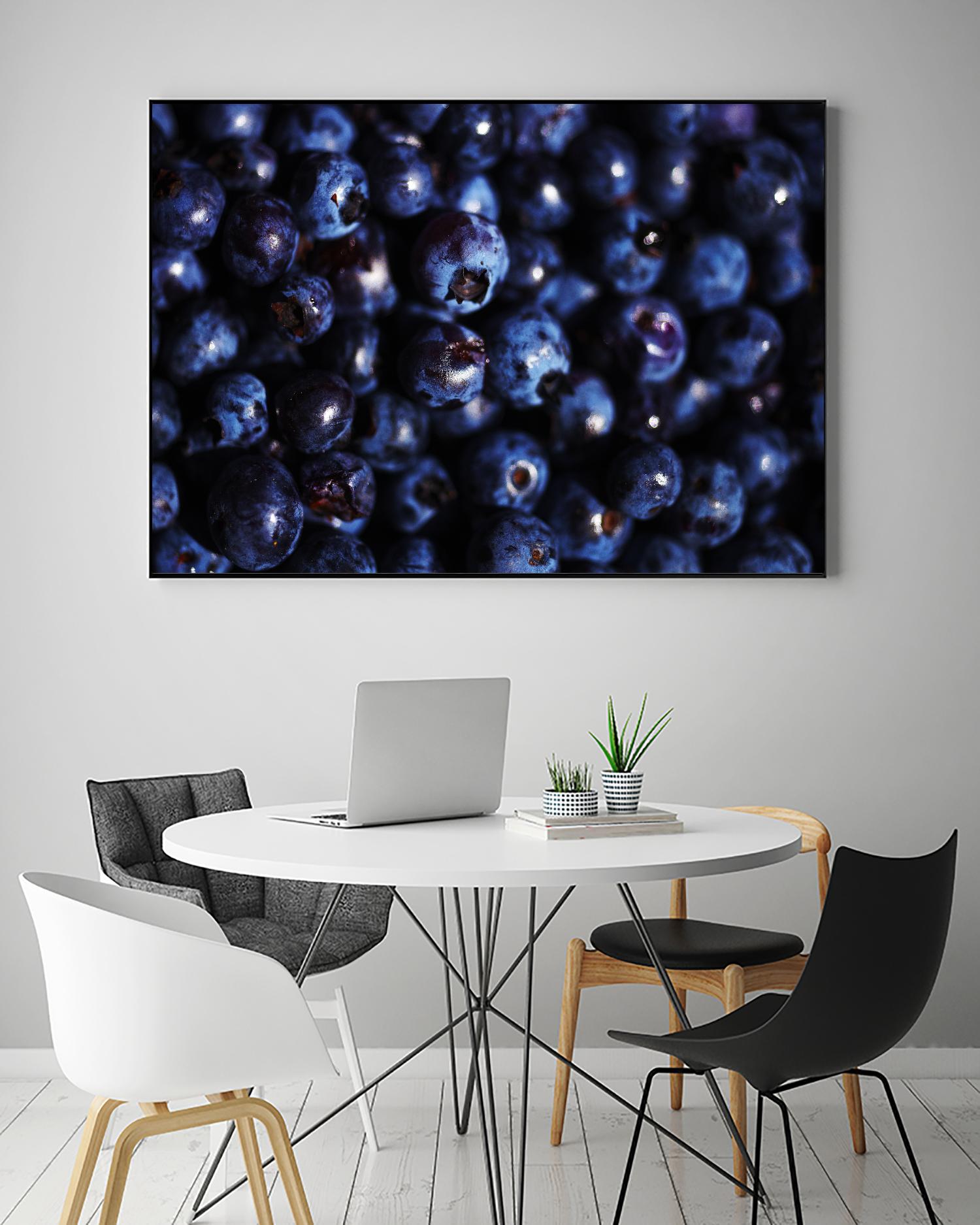 Blueberries I by Peter Morneau on GIANT ART - blue photo art