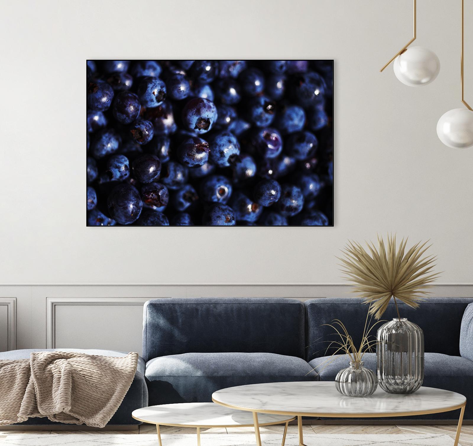 Blueberries I by Peter Morneau on GIANT ART - blue photo art