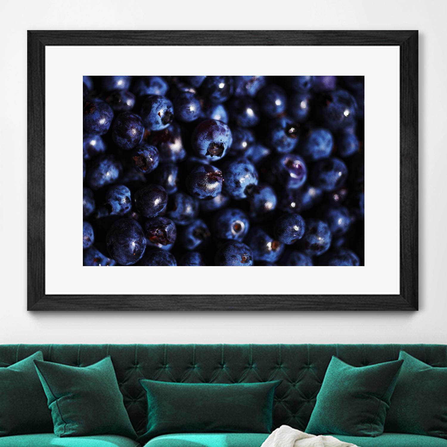Blueberries I by Peter Morneau on GIANT ART - blue photo art