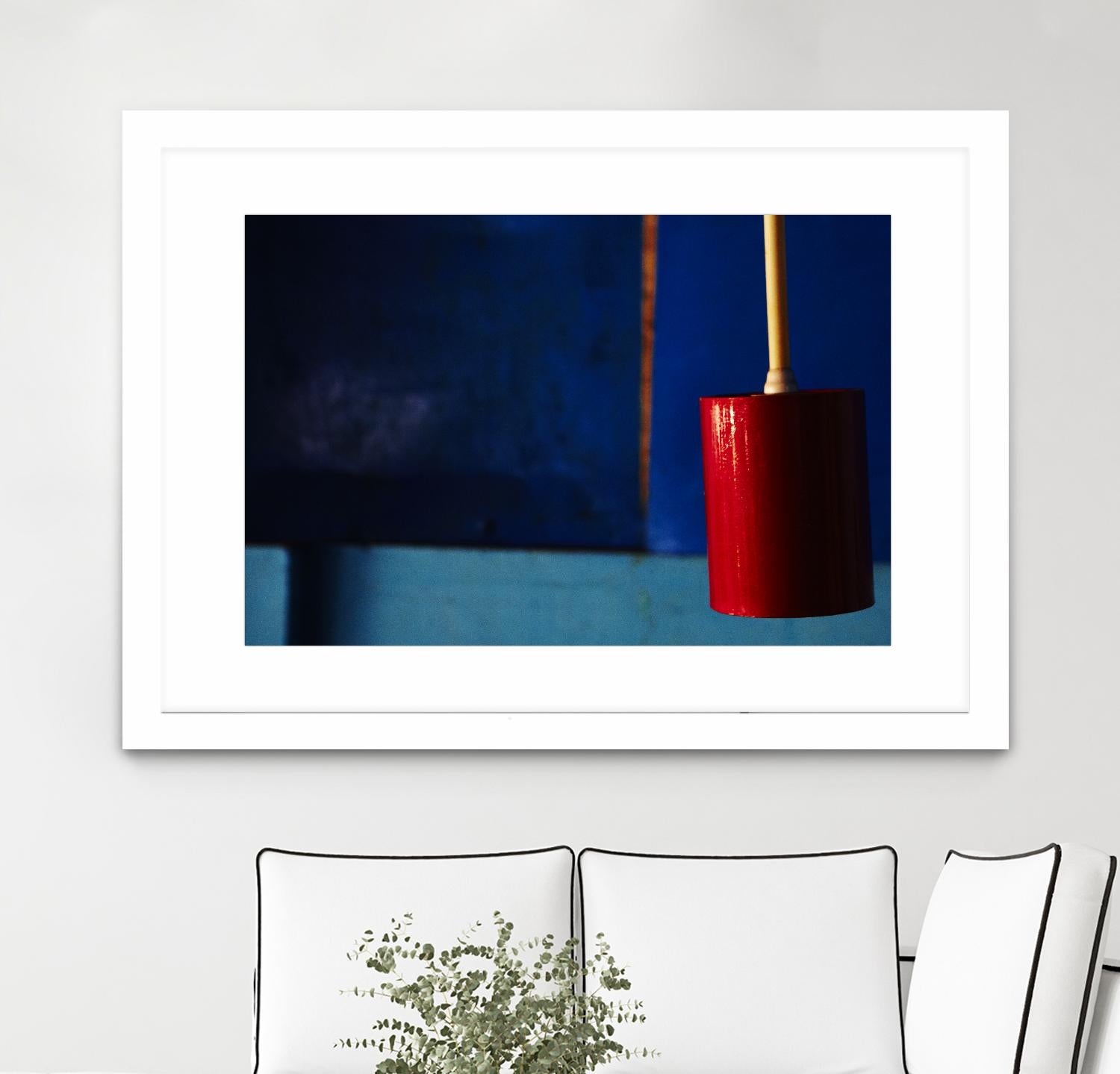 Blue and Red by Peter Morneau on GIANT ART - blue photo art