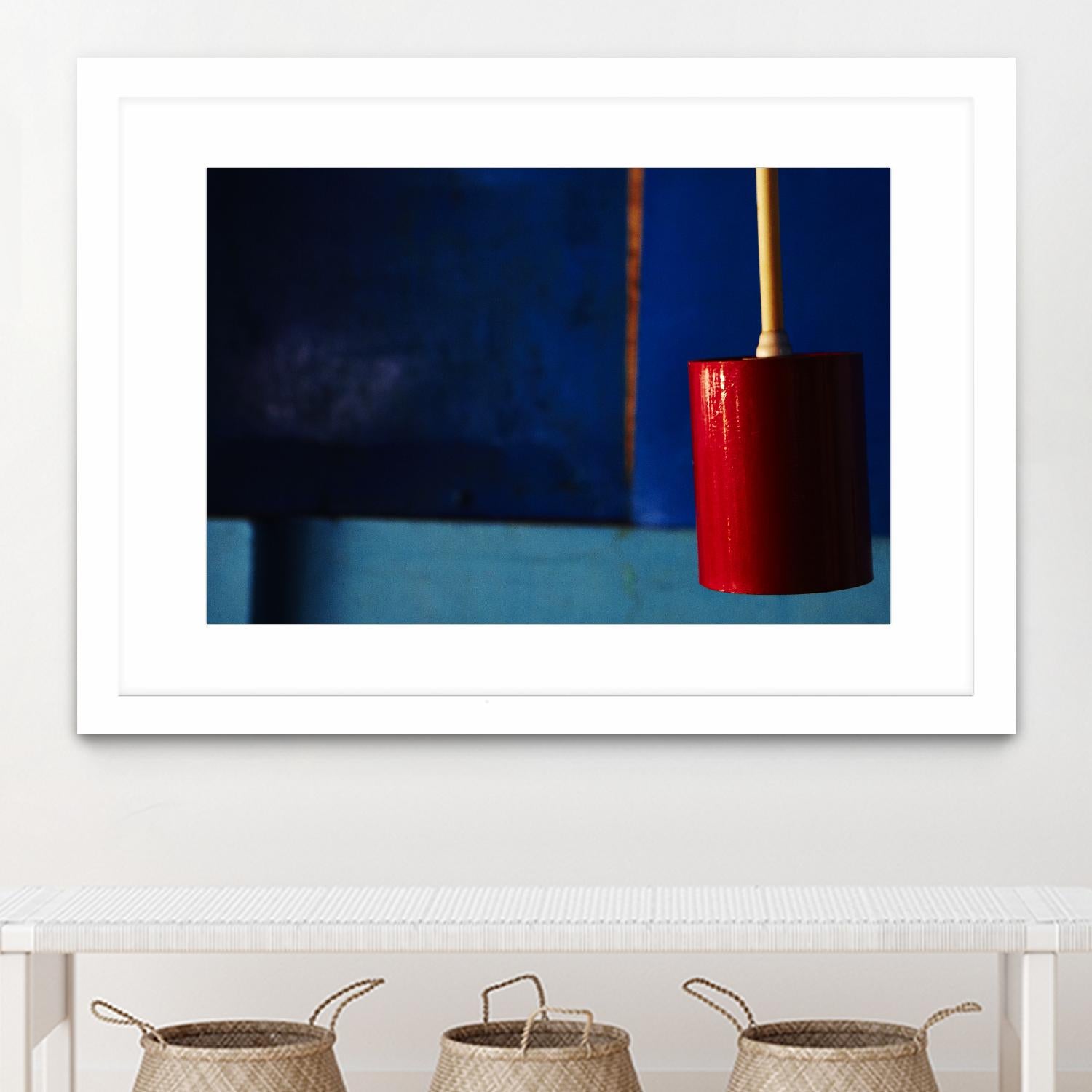 Blue and Red by Peter Morneau on GIANT ART - blue photo art