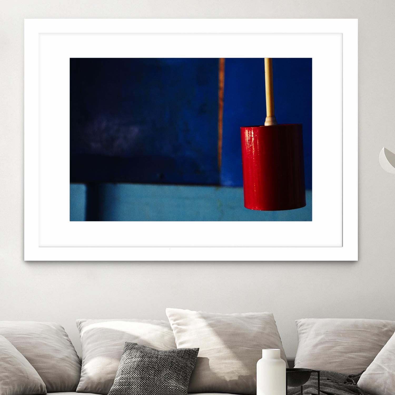 Blue and Red by Peter Morneau on GIANT ART - blue photo art