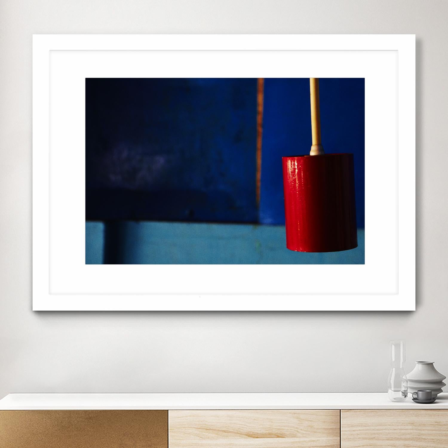 Blue and Red by Peter Morneau on GIANT ART - blue photo art