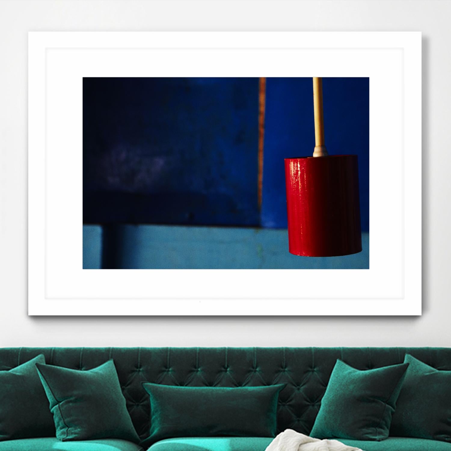 Blue and Red by Peter Morneau on GIANT ART - blue photo art