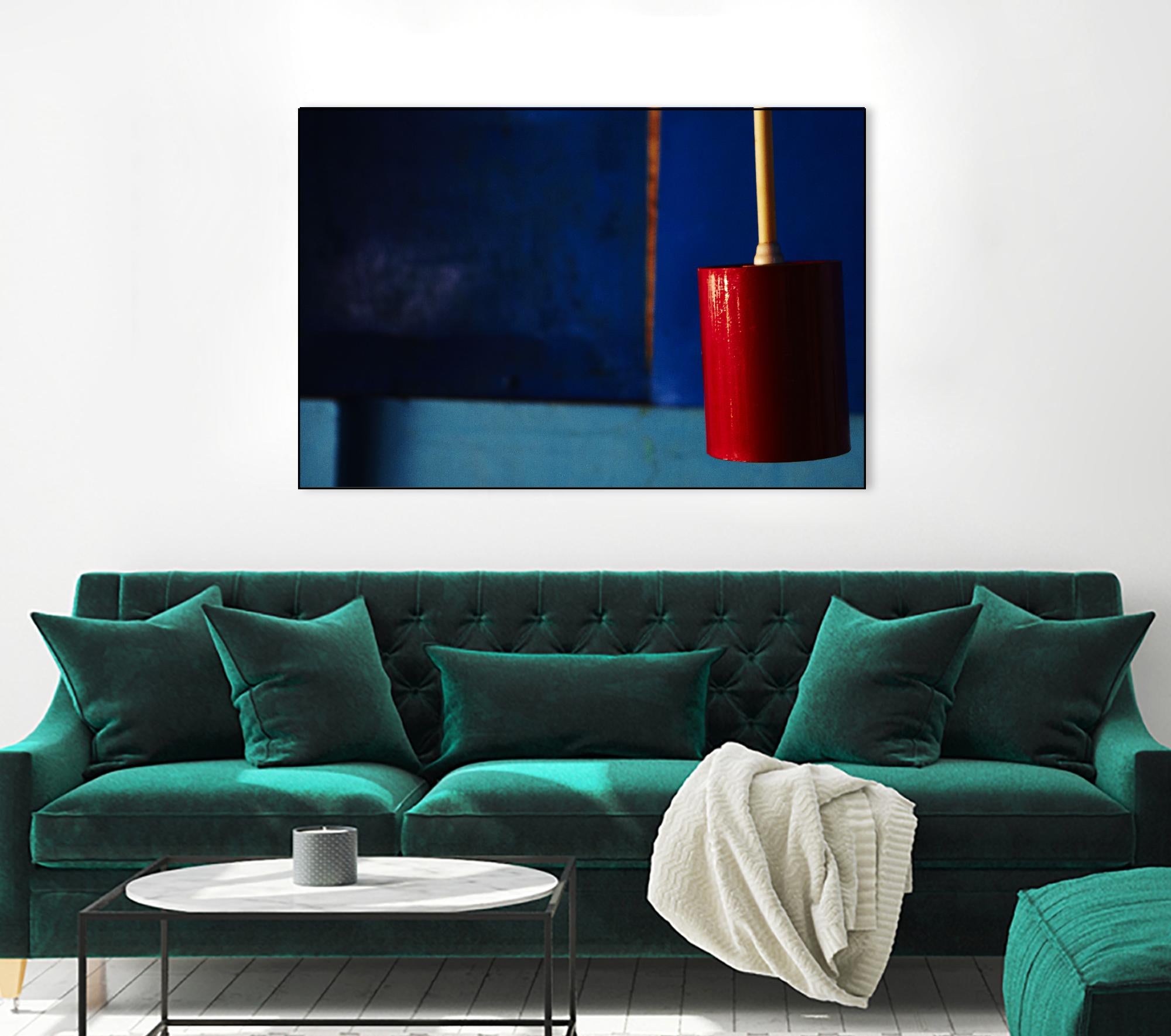 Blue and Red by Peter Morneau on GIANT ART - blue photo art