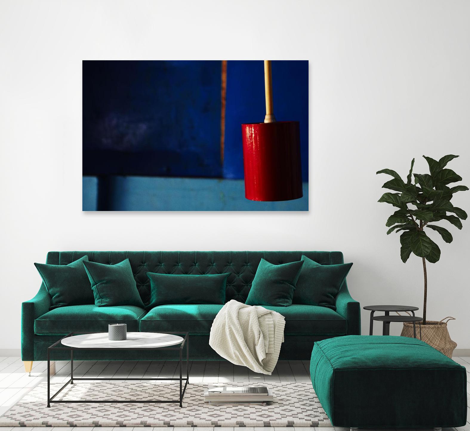 Blue and Red by Peter Morneau on GIANT ART - blue photo art