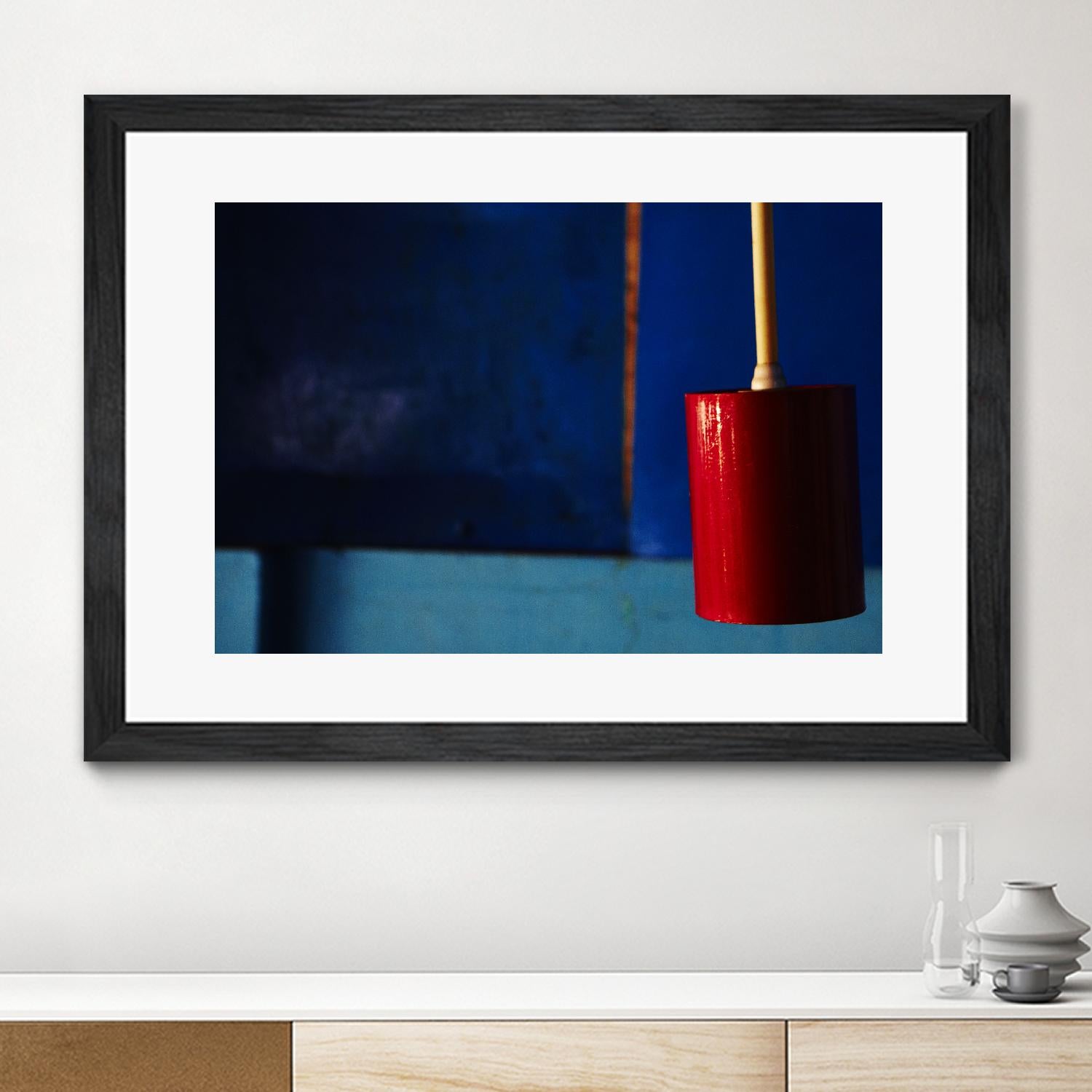 Blue and Red by Peter Morneau on GIANT ART - blue photo art