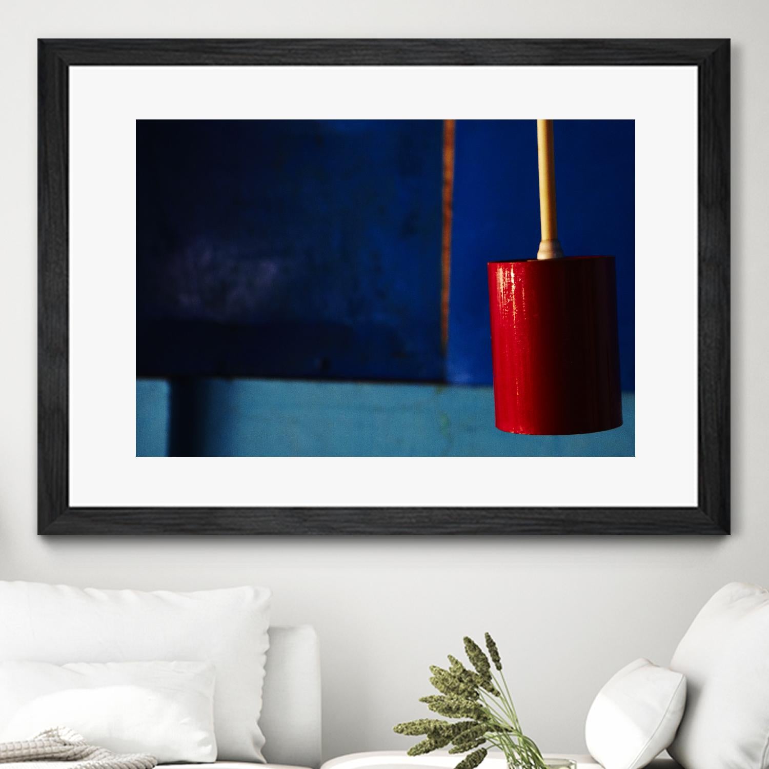 Blue and Red by Peter Morneau on GIANT ART - blue photo art