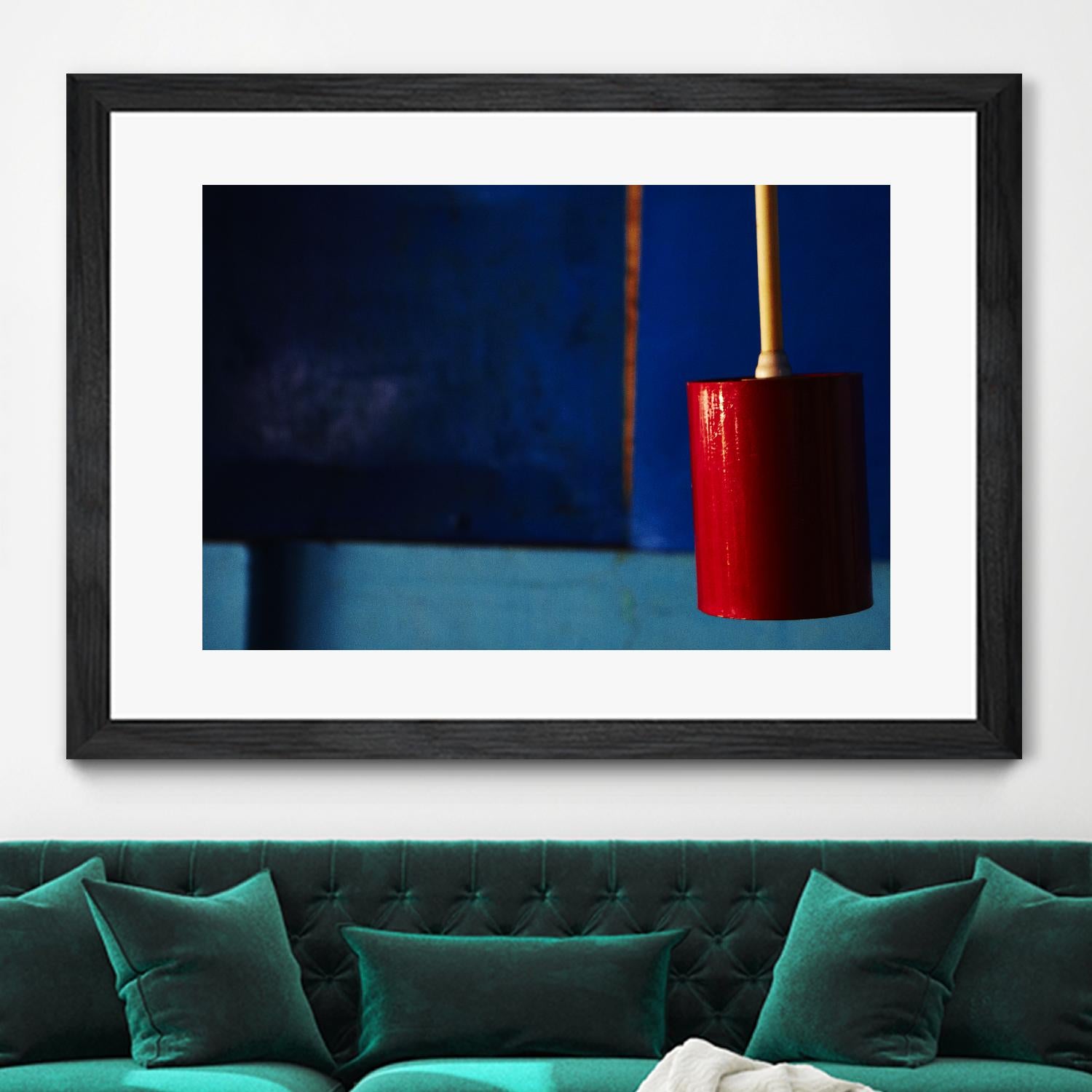 Blue and Red by Peter Morneau on GIANT ART - blue photo art