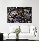 Wood I by Peter Morneau on GIANT ART - blue photo art